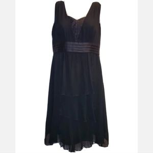 Chloe Womens Little Black Dress Size 2 100% silk y2k